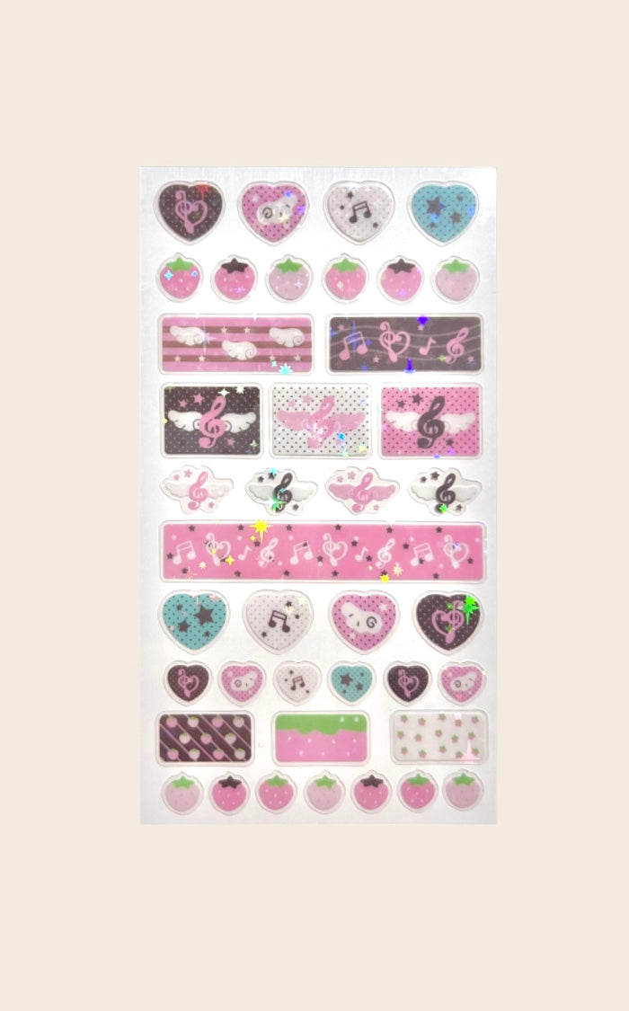 Heart Notes Chorus Sticker