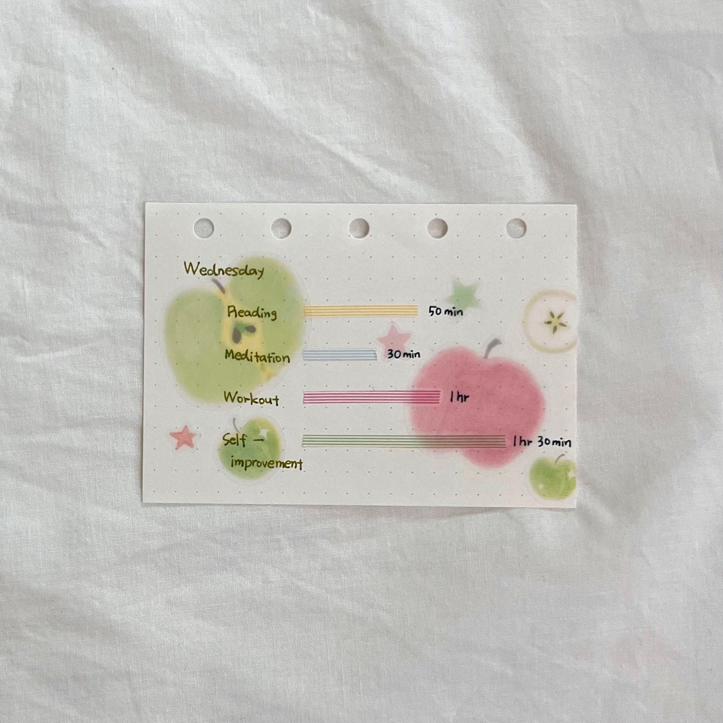 Green Apple Washi Tape Sticker
