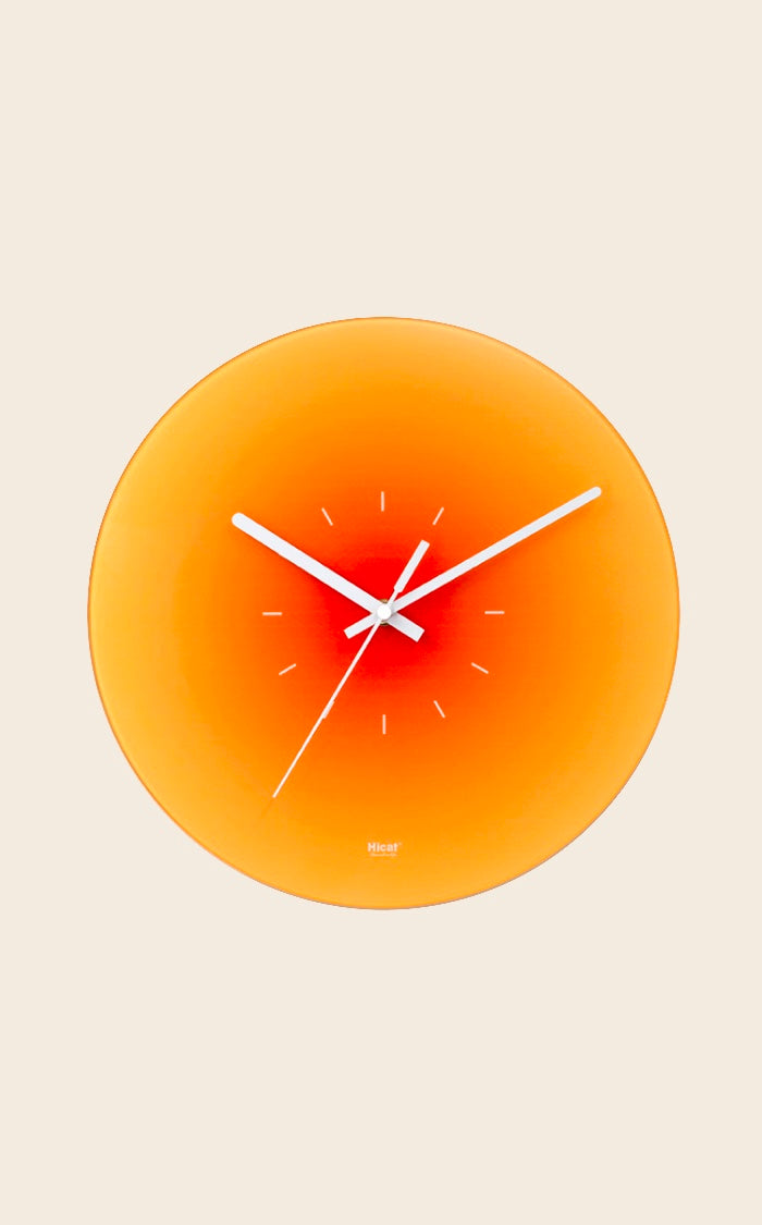 Orange Afterglow Clock