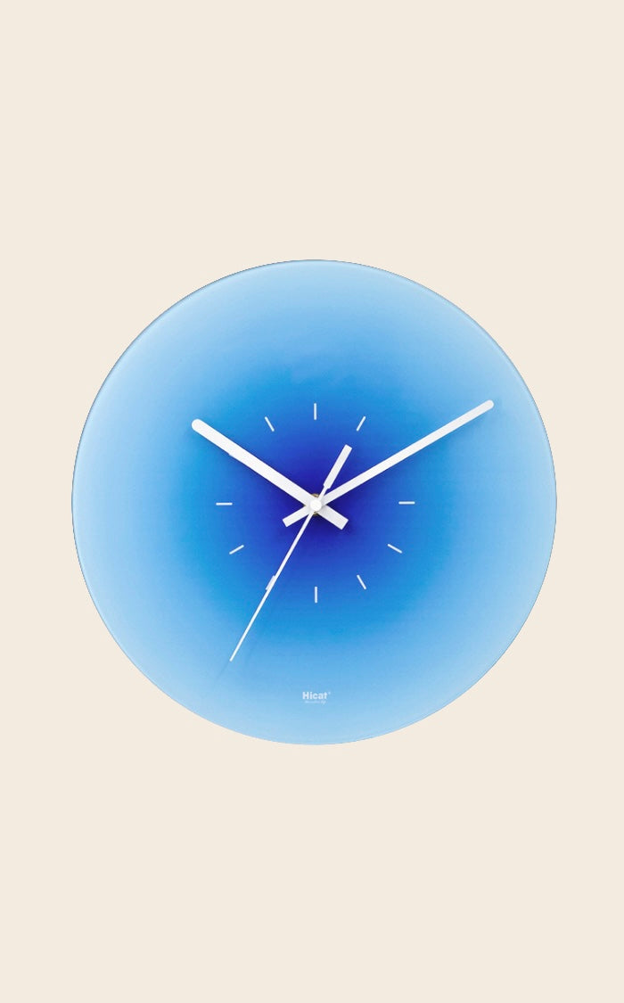 Blue Afterglow Clock