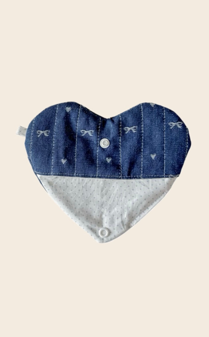 Denim Bow Eyewear Pouch