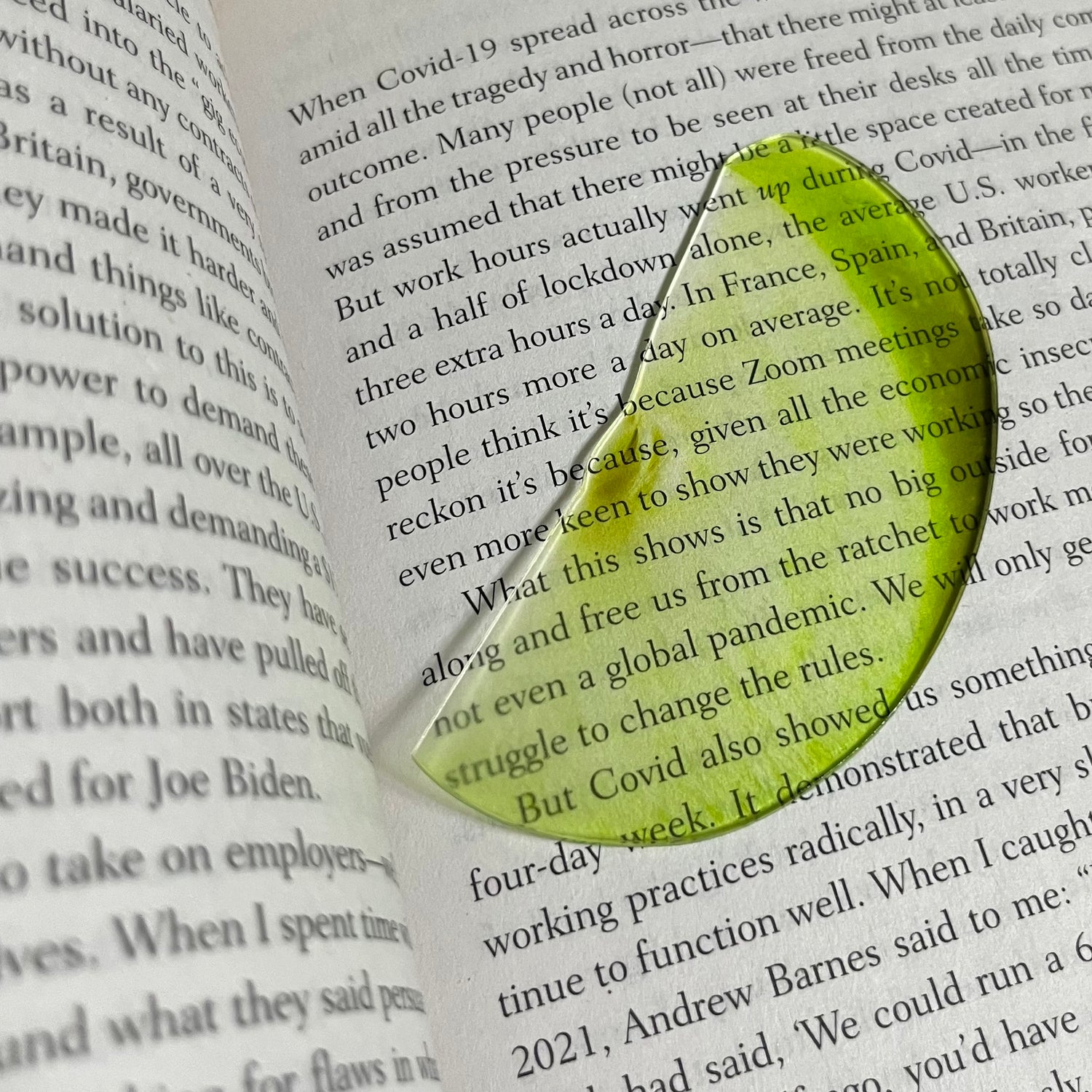 Green Apple Bookmark