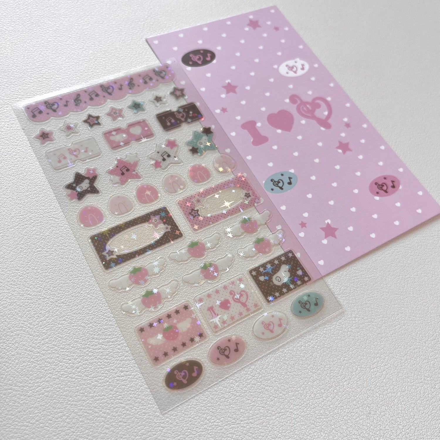 Strawberry Notes Sticker