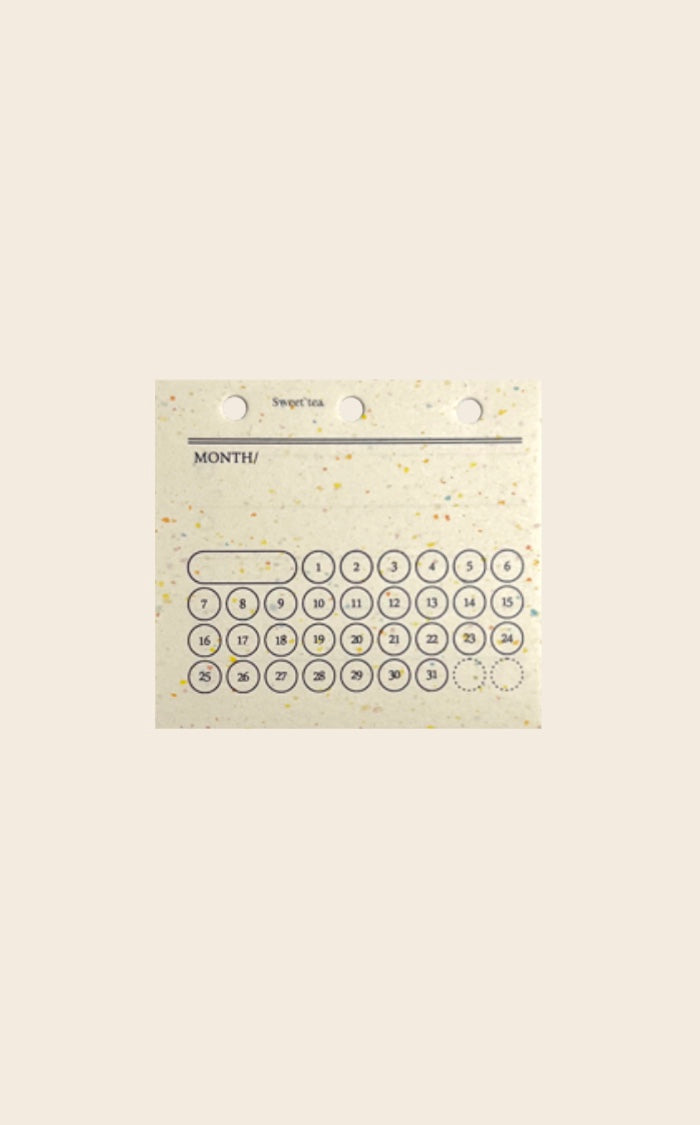 Month Mark Card Insert_Vanilla Confetti