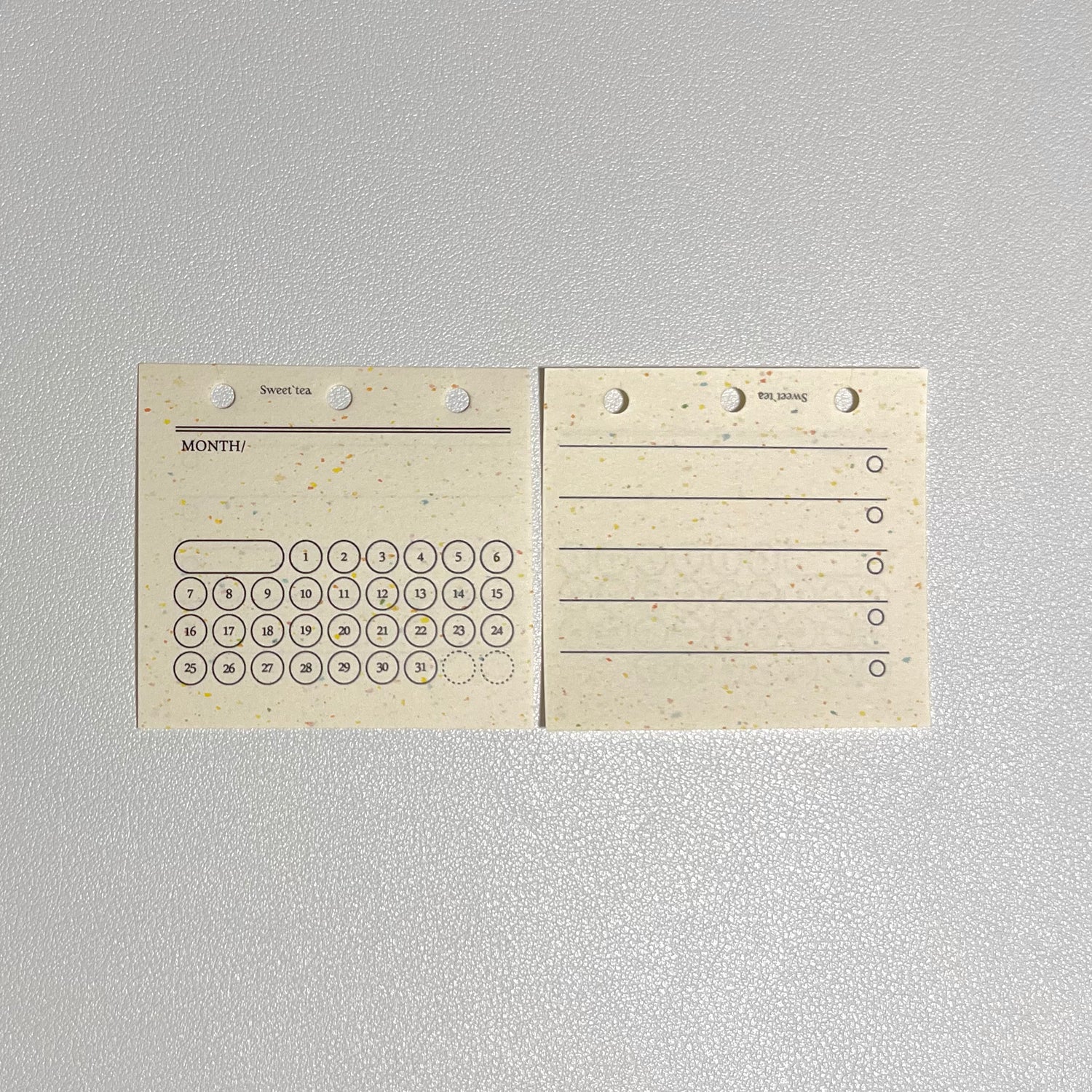 Month Mark Card Insert_Vanilla Confetti