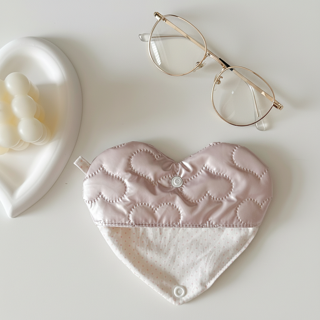 Rose Satin Eyewear Pouch
